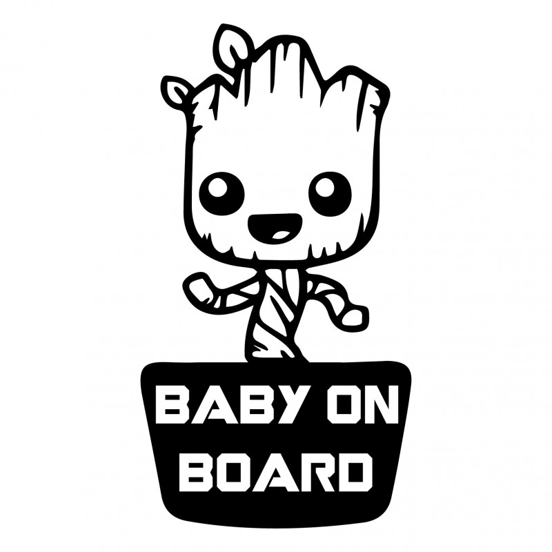 Baby Groot On Board