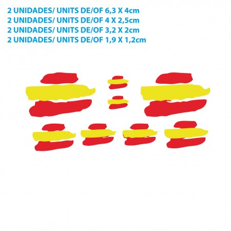Banderas España 8 Unidades